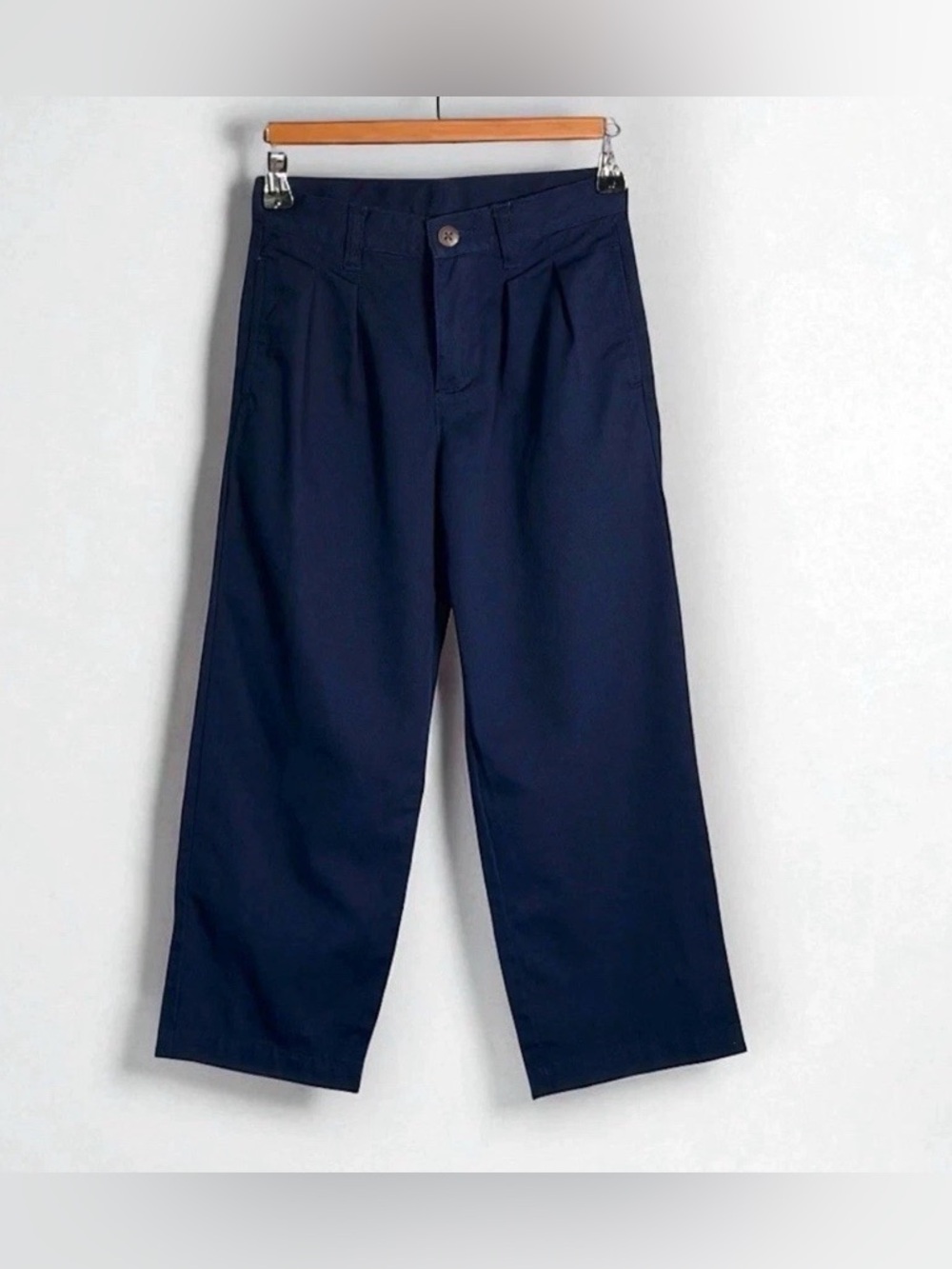 Vintage Boys Polo Ralph Lauren Dress Pants Navy Blue Pleated Kids Uniform Sz 14